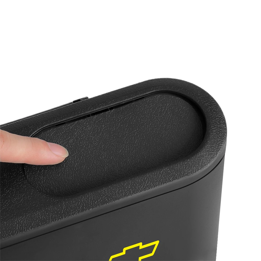 ABS Hanging Car Trash Can Garbage Dust Case Press Cover Cup Holder For Chevrolet Captiva Lacetti Aveo Cruze Malibu Trax Camaro