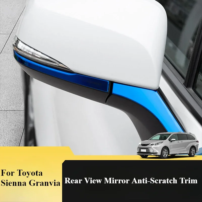 トヨタシエナグランビア用の傷防止バックミラー変更されたセナ明るいアクセサリー2021-2024