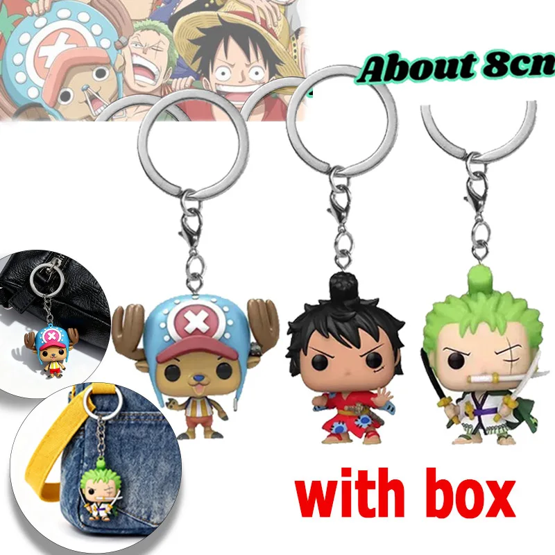 Anime Wano Country Figur Schlüsselanhänger Luffy Roronoa Zoro Tony Chopper Anhänger Schlüsselring Rucksack-Hängedekoration – Detail 2