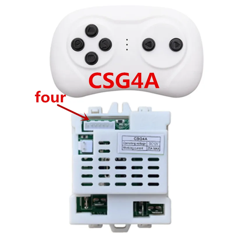 CSG4A 12V  2.4G Bluetooth Remote Control and Receiver (Otional) Accessories for Kids Powered Ride on Car Replacement Parts