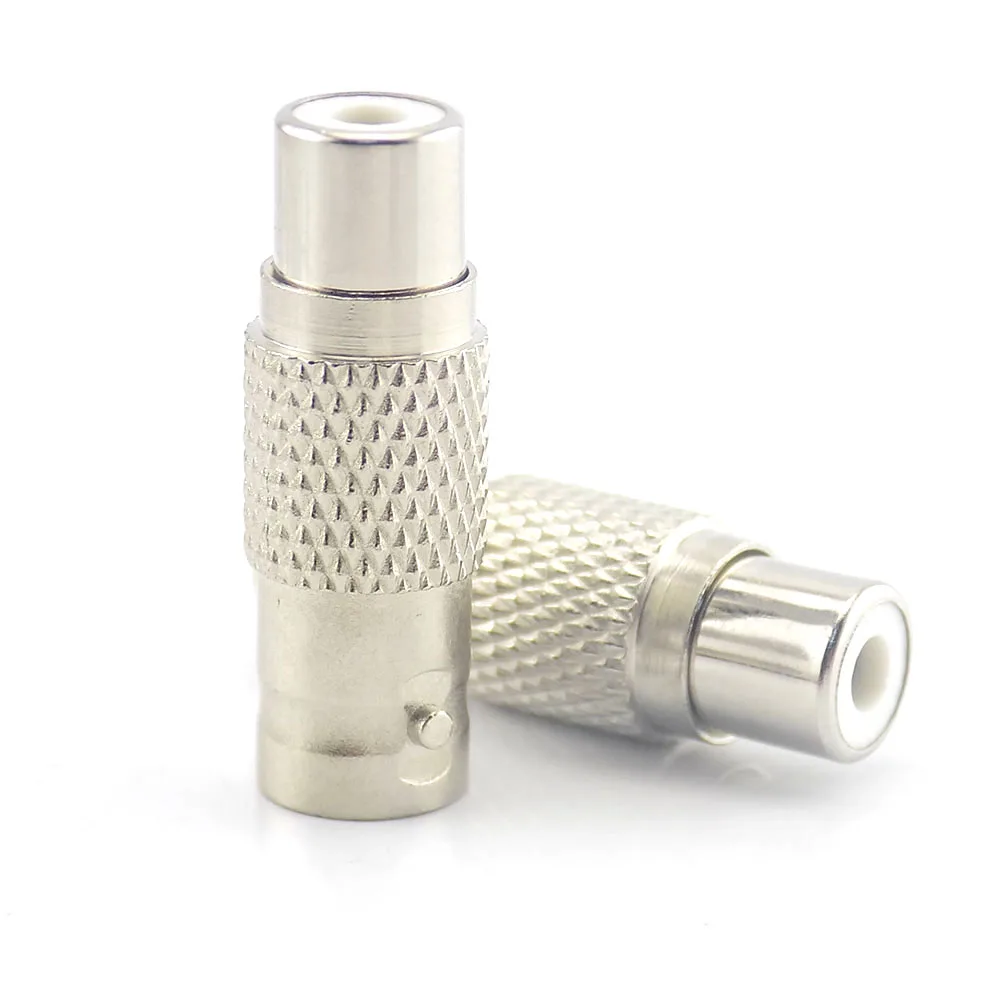 10pcs RCA Female To BNC Female Connector Audio Video Adapter For CCTV Camera Surveillance Accessories