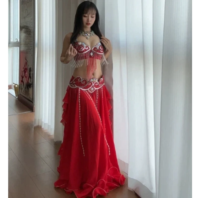 Belly Dance Costume 2026 New Performance Costume Performance Costume High End Sexy Dazzling Skirt Dance Costume for Women
