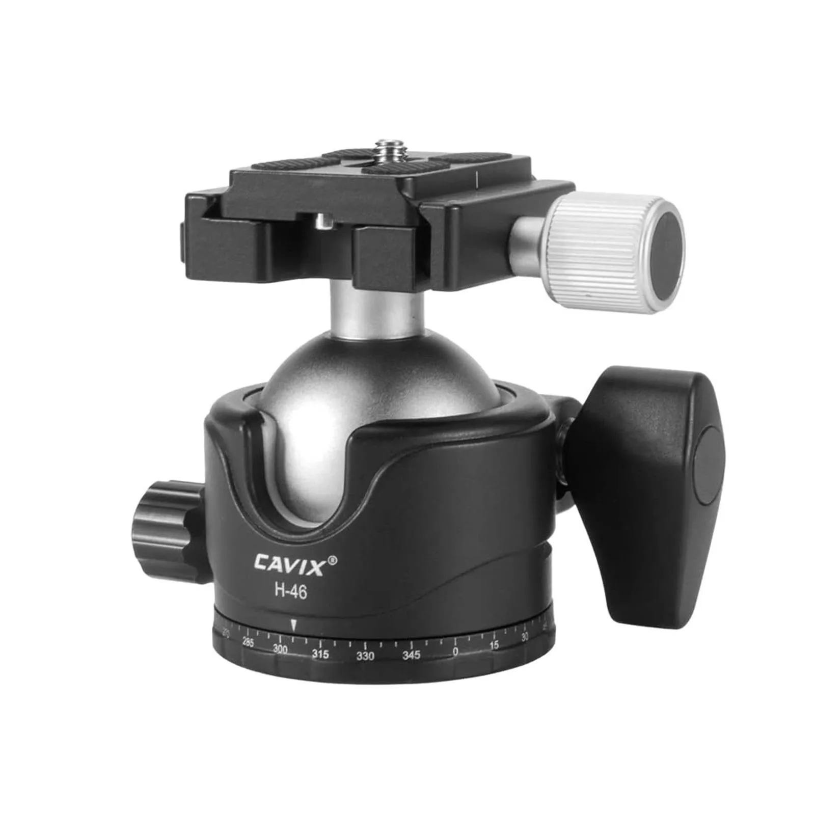 CAVIX H-46 Tripod Ball Head Metal Camera Tripod Head with Arca Swiss Quick Release Plate for Tripod Monopod DSLR Camera