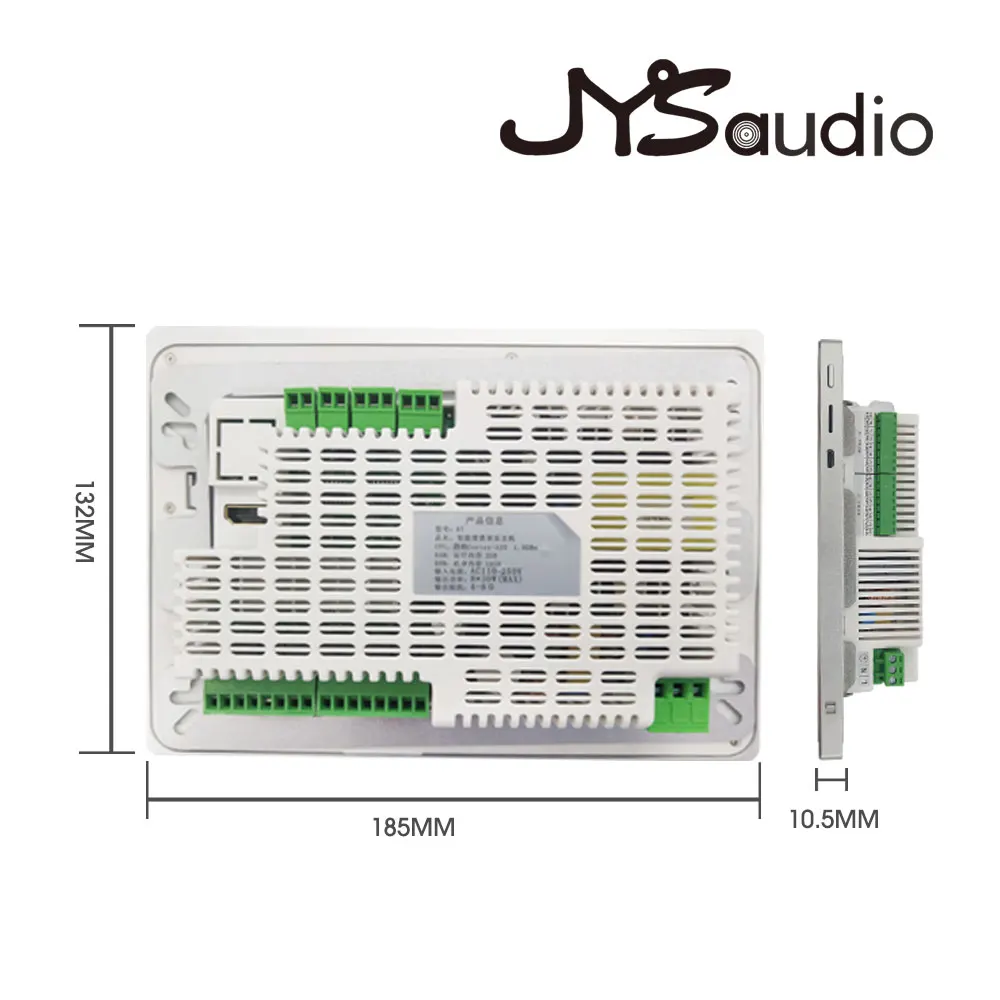 Home Audio Versterker Smart Wifi Bluetooth Versterker 7Inch Touchscreen Android 8 Channel * 20W Ingebouwde Yamaha Amp Voor Residentiële