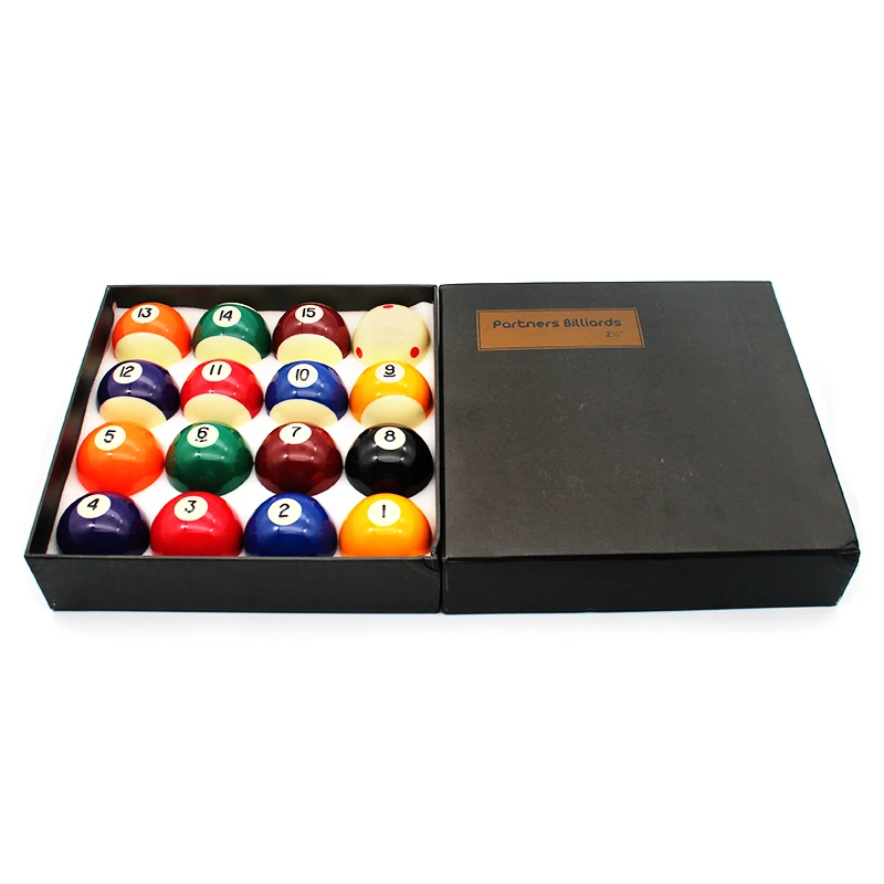 

High Quality 2-1/4 57.2mm Resin Material Partners Billiards Billiard Pool Ball Set