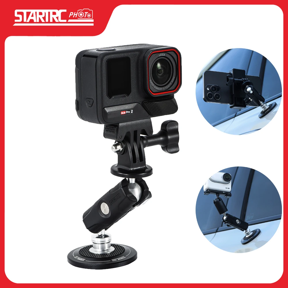 

Магнитный кронштейн для шасси для Insta360 X3 X4 Go3 DJI Pocket 3 Action 4 Action 3 GoPro 13 12 11 10, аксессуары для камер