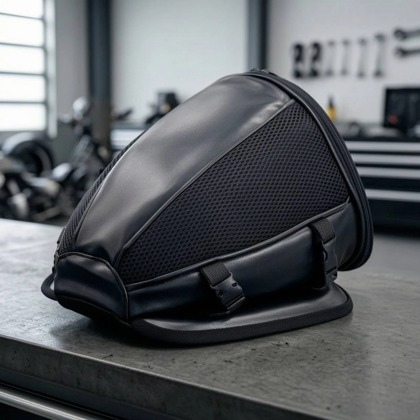 Motorcycle Rear Seat Bag Waterproof Motorcycle Luggage with Shoulder Strap Compact Long-Lasting for Motorcyclists, Daily Riding