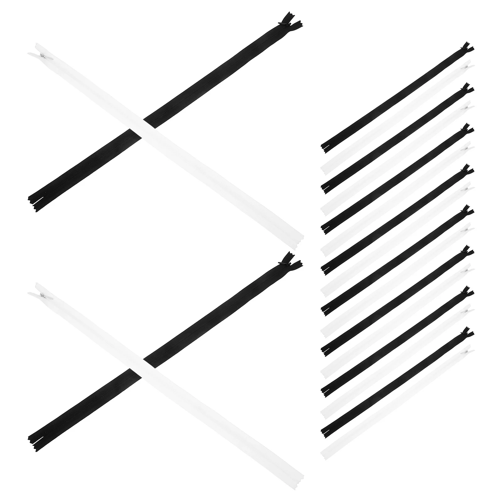 

20Pcs Nylon Invisible Zippers Closed End Design for Seamless Sewing Garments Pillows Tailoring Supplies Craft
