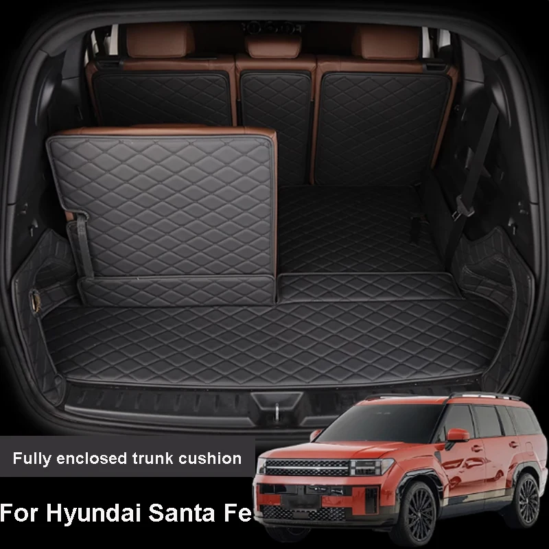 

Для Hyundai Santa Fe 2024-2025 автомобиль 5 6 7-местная полностью закрытая подушка багажника устойчивая к царапинам водонепроницаемые защитные аксессуары