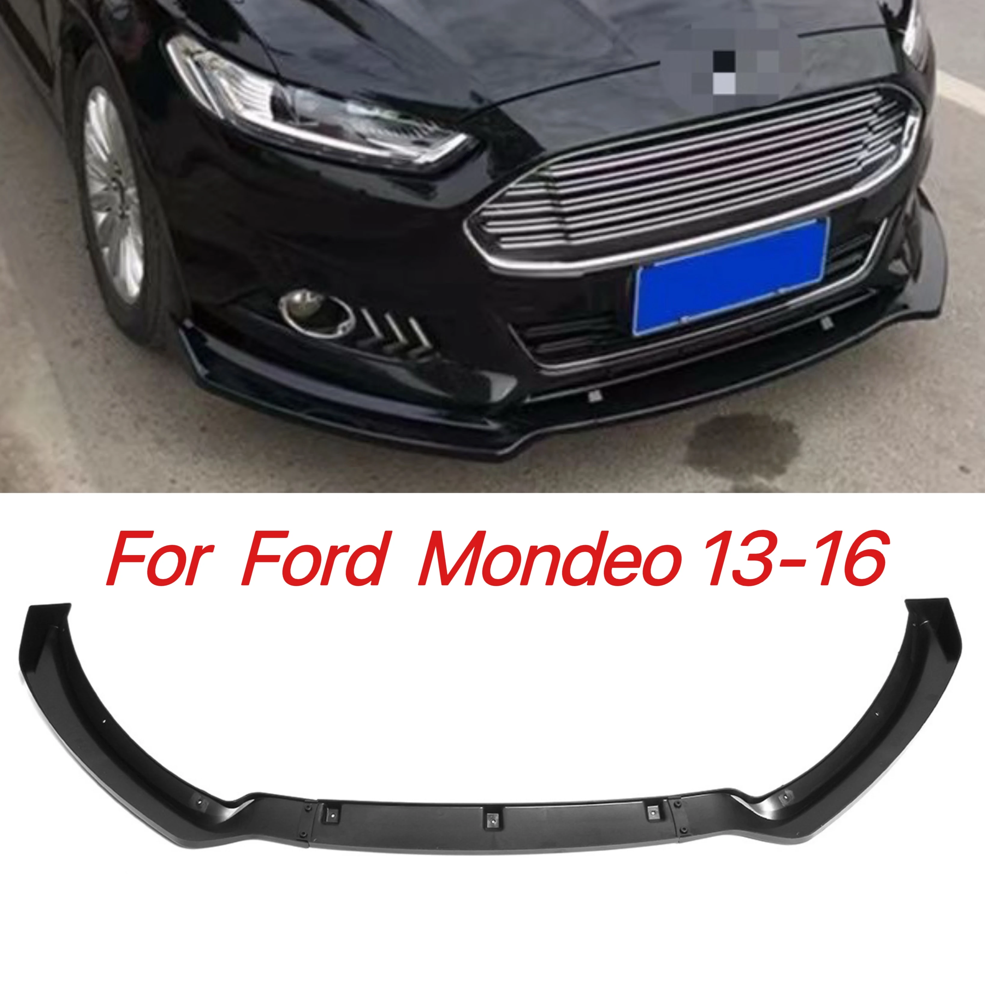 

Сплиттер для переднего бампера автомобиля Ford Mondeo Fusion 2013 14 15 16, бампер, спойлер, диффузор, защита корпуса, внешние аксессуары