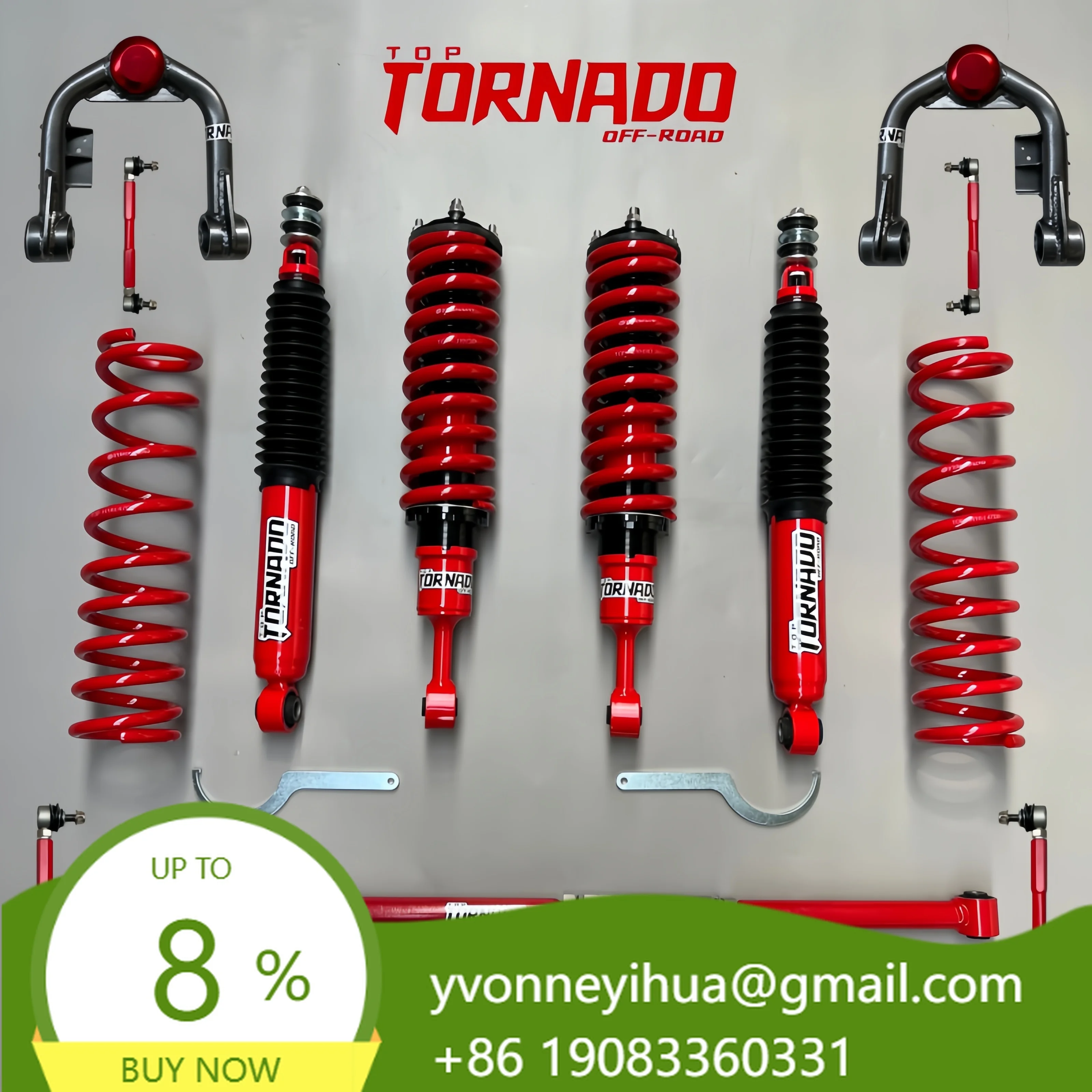 PRO Version Of Adjustable 4X4 Off-road Suspension Kit For Toyota Fortuner , Suitable Forboth Urban Driving And Heavyoff-road Use