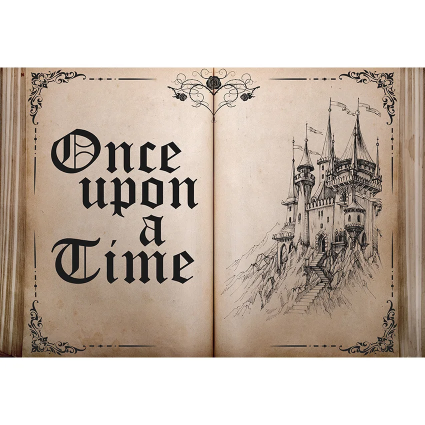 Mehofond Nền Chụp Ảnh Chuyện Thần Tiên Sách Vintage Lâu Đài Phông Nền Cưới Đính Hôn Cô Dâu Tắm Studio Ảnh Chống Đỡ