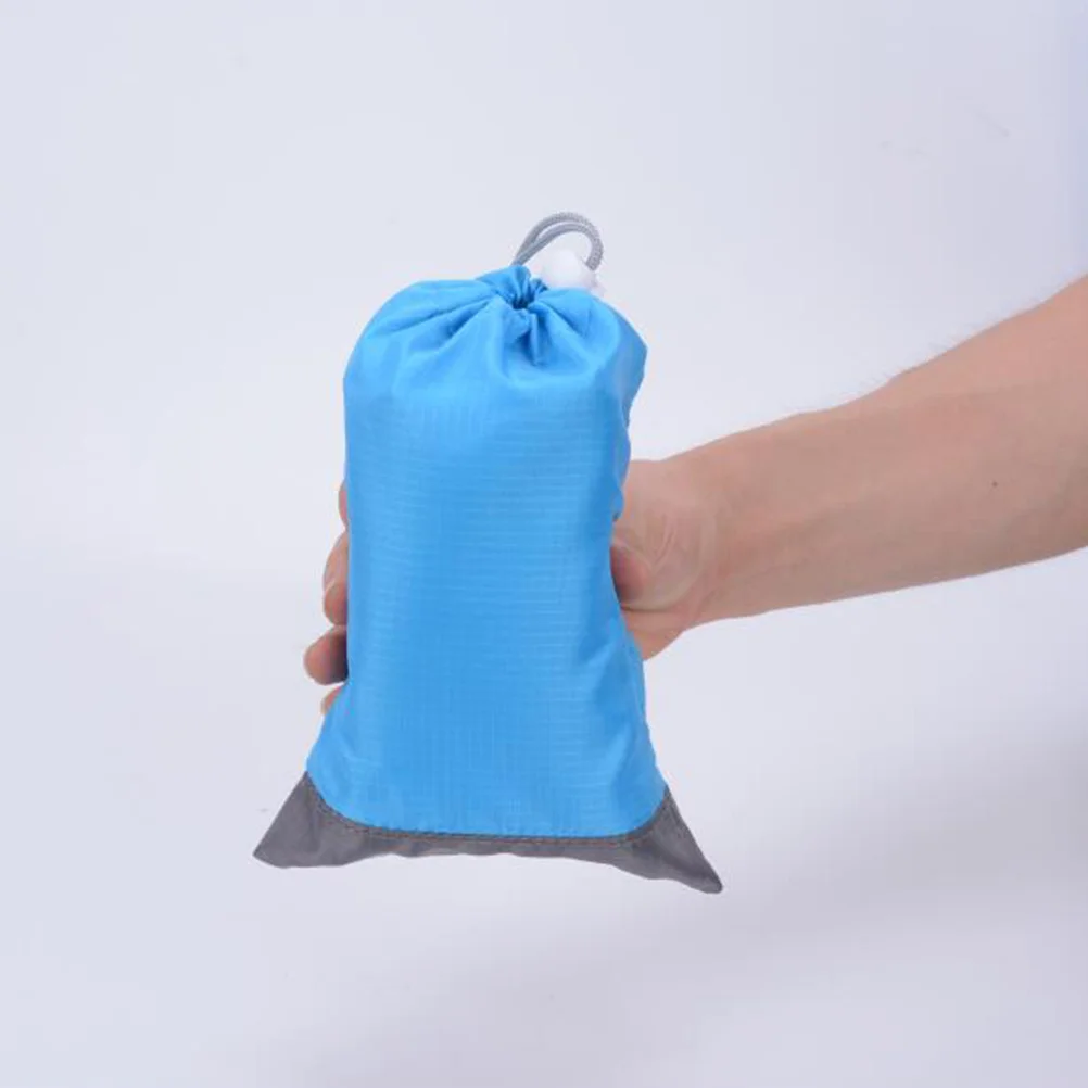 

210x200cm Picnic Blanket Large Sandproof Beach Blanket Compact Travel Mat for Park Festivals Backyard Play Blue Grey