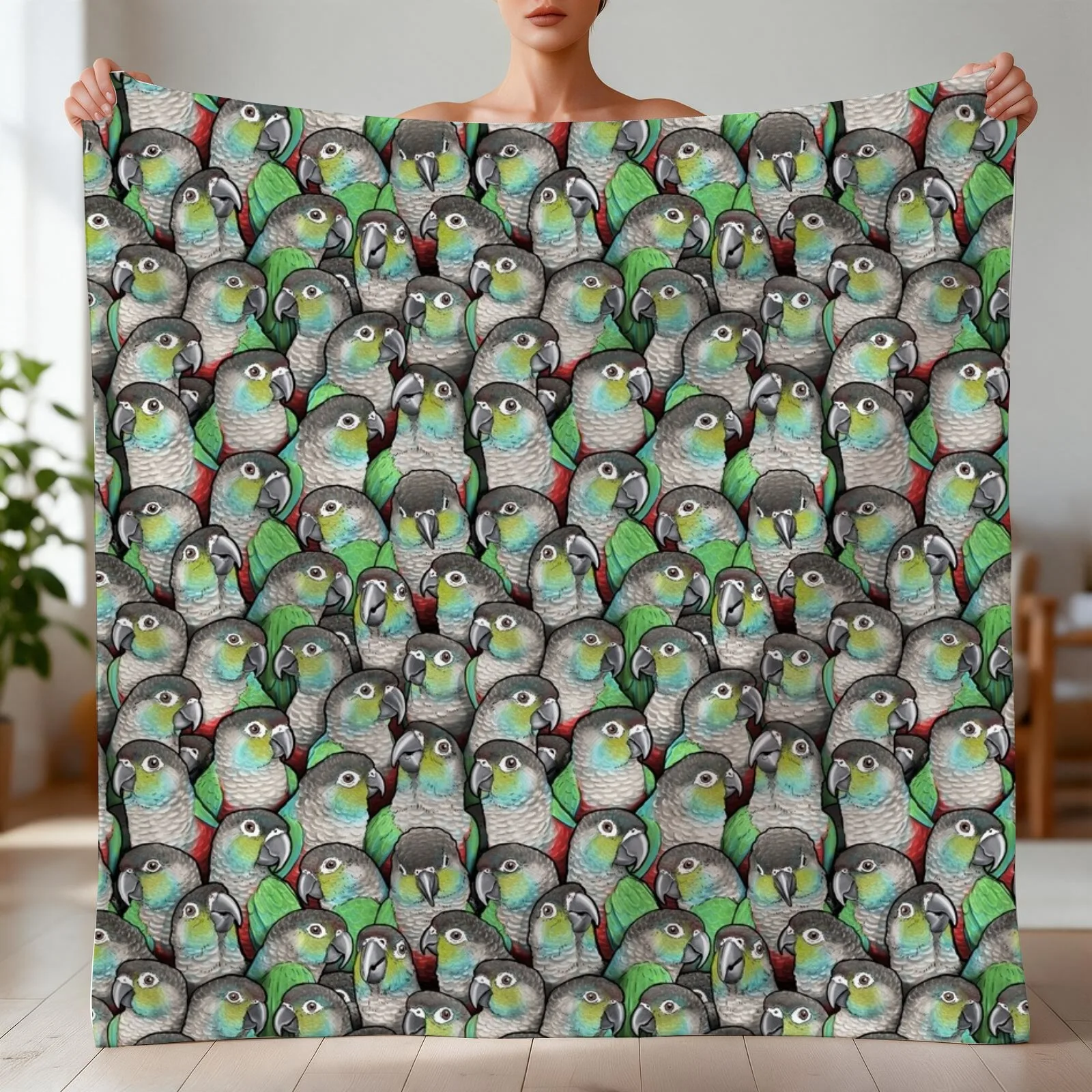 Crimson-bellied Conures Throw Blanket Designers Luxury Thicken For Baby Blankets