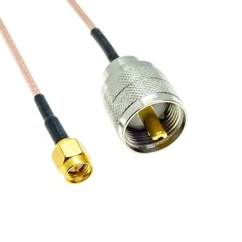 RG316 SMA-hane till UHF PL259-hanekontakt PL-259 50-ohm crimpkontakt Parti RF-koaxialförlängning Koaxialkabel Jumper Pigtail 12 best sales pl 259 - №7
