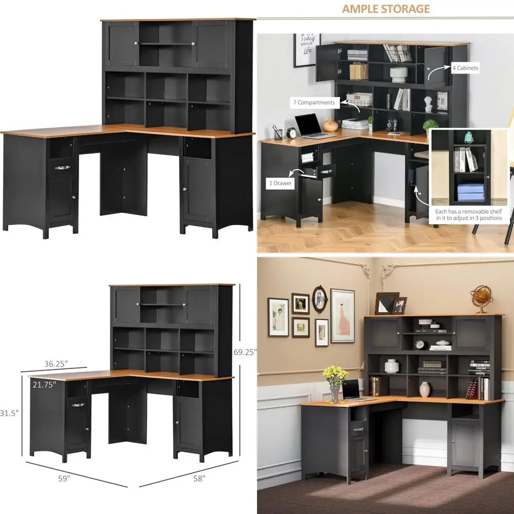 L Shaped Computer D…