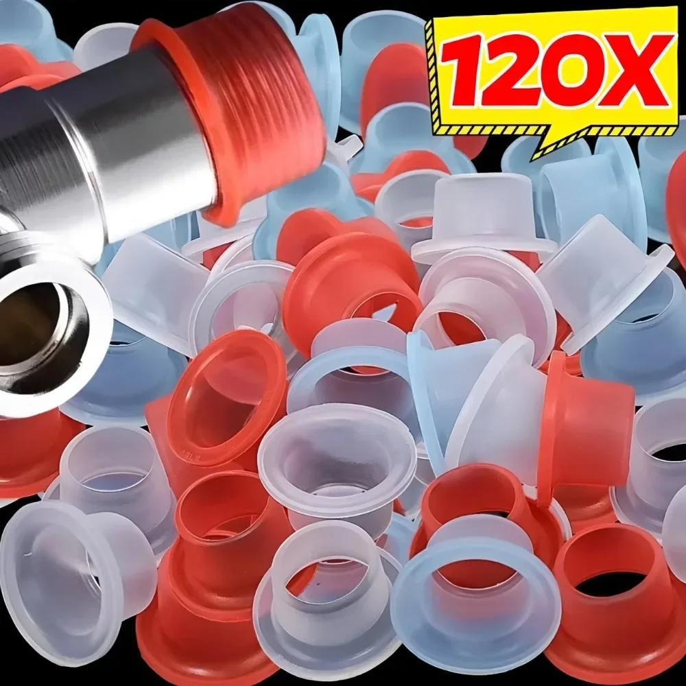 120/10PC Faucet Leak-proof Sealing Gasket Washer Silicone Raw Belt Triangle Valve Rubber Pipe Hose Prevent Dripping Leakage Plug