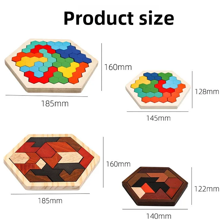 Versatile Colorful Honeycomb Jigsaw | Baby Kids Educational Toy | Cross-Border Kindergarten Learning Tool | Fine Motor Skills