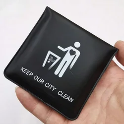 Pocket Ashtray PVC High-Grade Fireproof＆Oder-Resistant Portable Cool Travel Ashtray Outdoor Cigarette Butt Disposal Bag