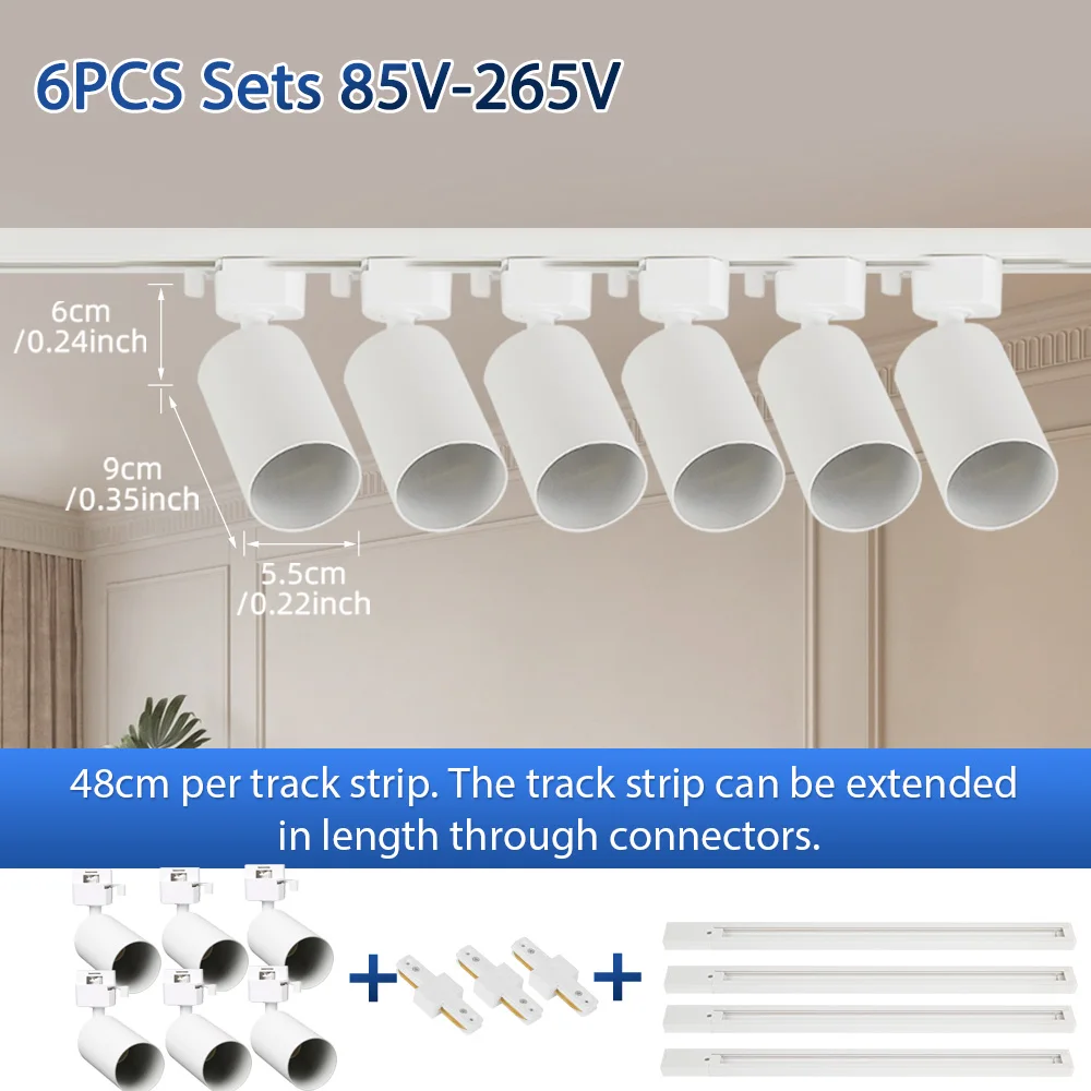 GU10 LED Spoor Licht Volledige Sets Plafondverlichting Indoor keuken Lamp Led Spotlight voor Woonkamer Winkel Decor Plafond Spot Verlichting