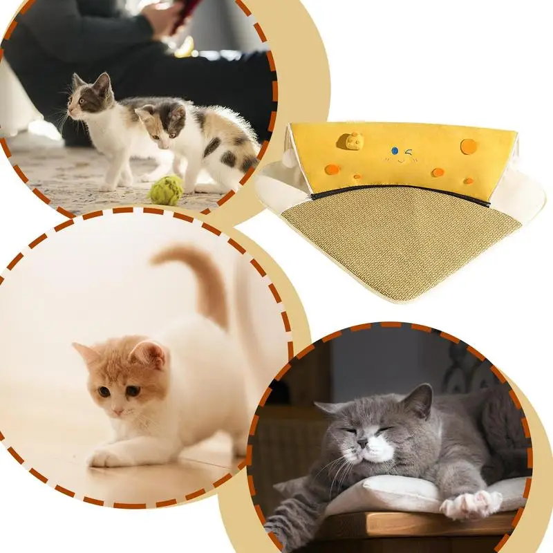 Detachable Cat Cooling Mat With Tunnel 2 In 1 Washable Soft Cat Bed Tunnel Cozy Cat Play Tunnels Cat Bed Mats For Exercise Nap