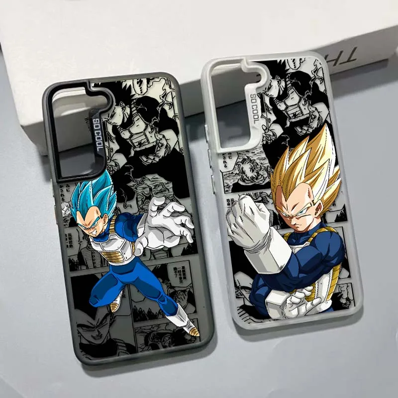 

Japanese Anime D-Dragon Ball Vegeta For Samsung Galaxy S25 S24 S23 S22 S21 Ultra Plus Colorful Silver Phone Case Cover