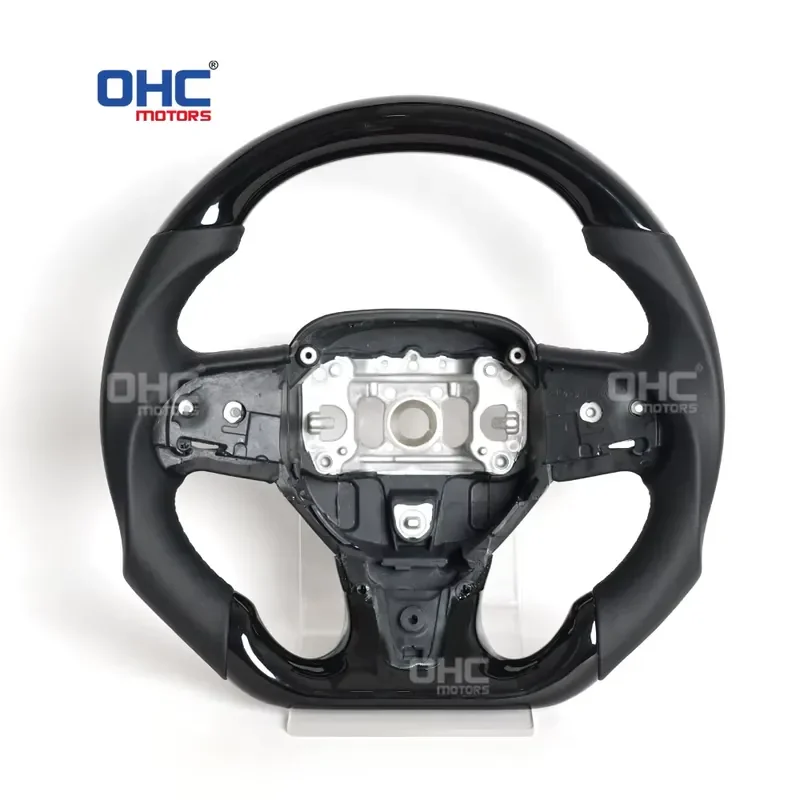 【2026 Popular】 Black Full Leather/ Piano Black/ LED Carbon Fiber Steering Wheel for Chrysler Srt 300 300c 300s 2015-2023 Ohc