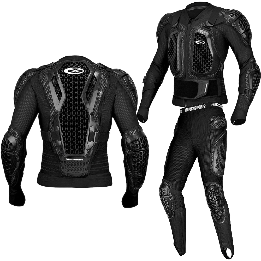 Motocross Armor Off-Road Anti-drop Body Armor Motorcycle Protection Gear Anti Crash Chest Back protection Motorbike Jacket Pants