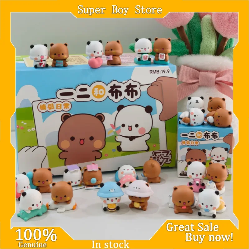 

В наличии Yier и Bubu Пара повседневной жизни серии V3 слепая коробка Kawaii фигурка коллекция настольное украшение модный тренд подарок