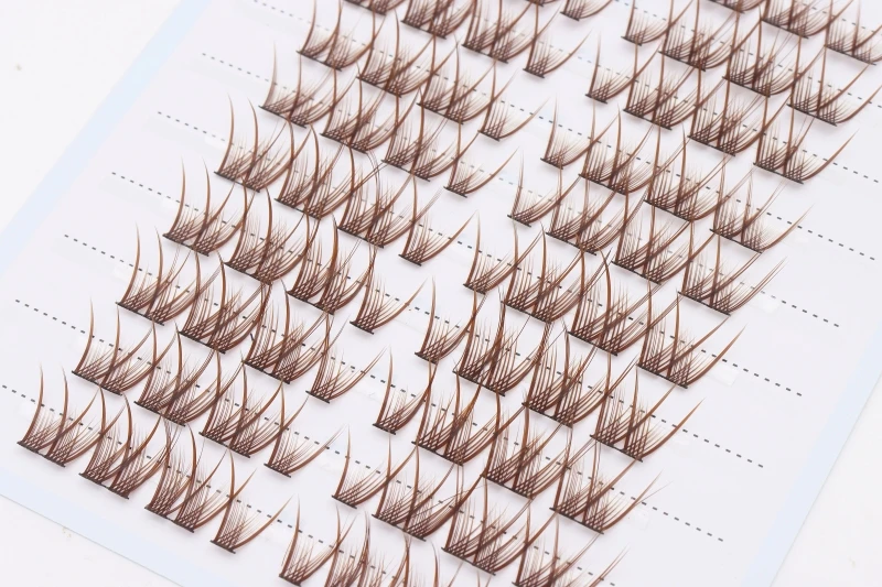 DINGSEN 10 Reihen Natürliche DIY Wimpernbüschel Einzelne Wimpern Anime Falsche Wimpernbüschel Handgefertigte Wimpernverlängerungs-Sets – Detail 30
