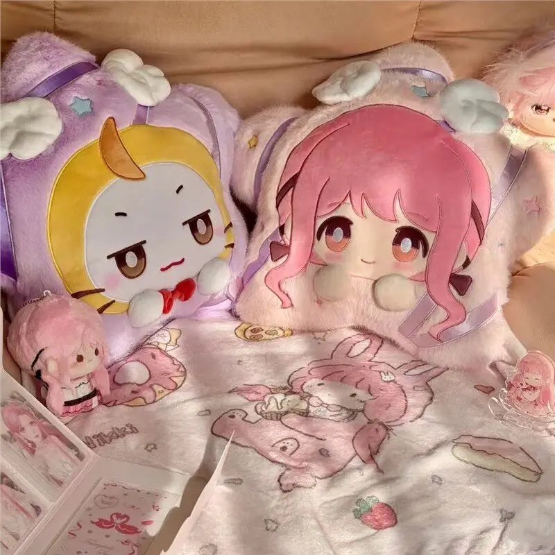 

Infinity Nikki Game Merch Plush Doll Star Shaped Fluffy Pillow Swan Fairy Tale Series Kawaii Room Decoration Gift For Fans