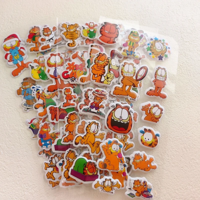 

Случайные 5 шт., 3D пузырьковые наклейки Garfield для детей, украшение для рабочего стола «сделай сам», наклейки на чехол для телефона для девочек, детская игрушка-награда