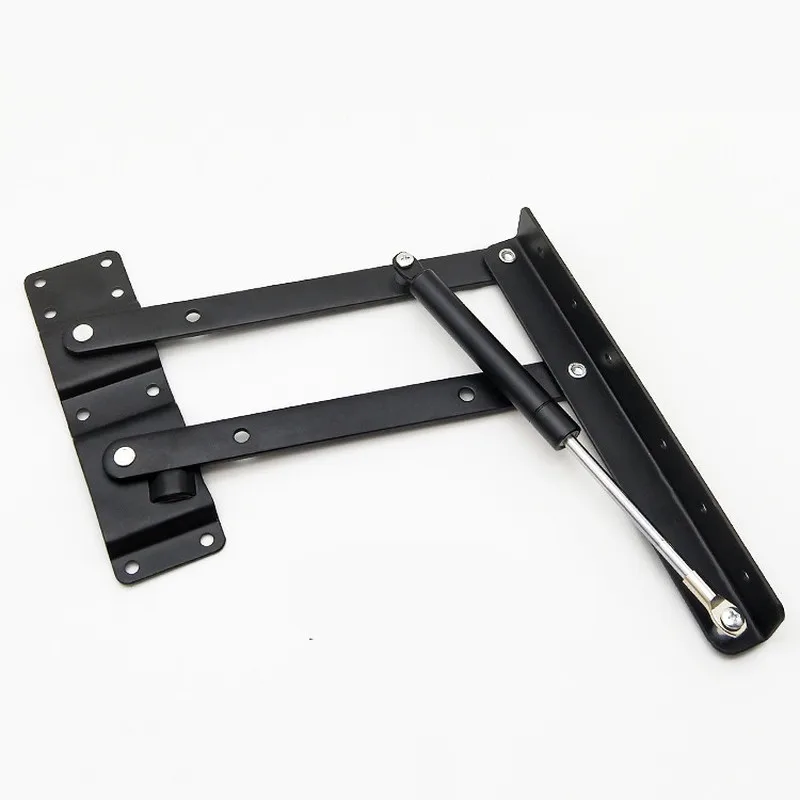 2pcs Lift Up Top Mechanism Hardware Folding Spring Tea Table Hinge Industrial Furniture Lifting Rack Shelf for Computer Table