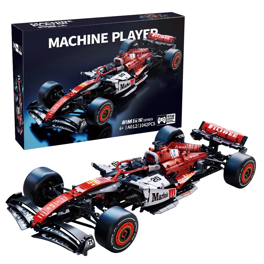نموذج سيارة رياضية ميكانيكية رائعة بمقياس 1:8 لبنات البناء والتجميع الفني وحلي السباق الكلاسيكية لعبة هدية عيد للأطفال #6