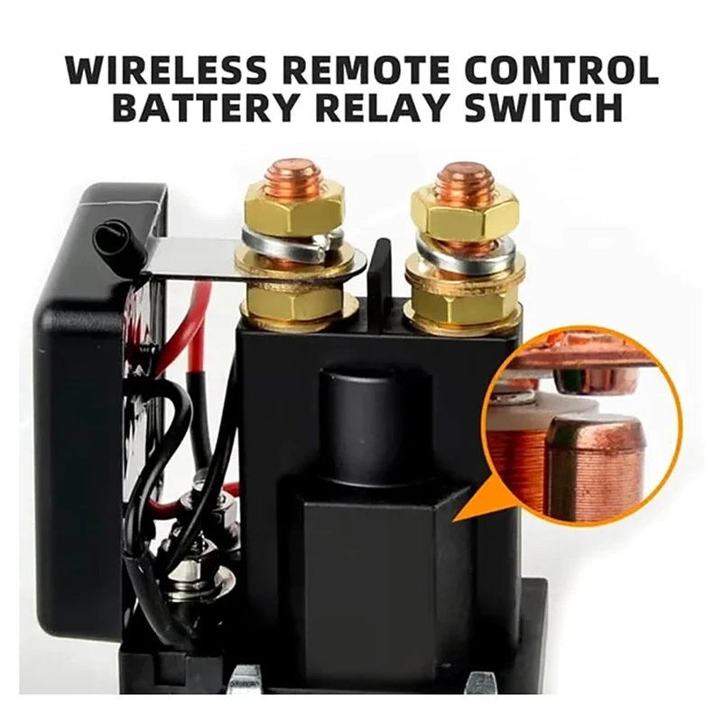 Wireless Remote Control Battery Relay Switch Car Starter, Remote Battery Disconnect Switch, Remote Start & Warm-Up/Cool-Down 12v view 6