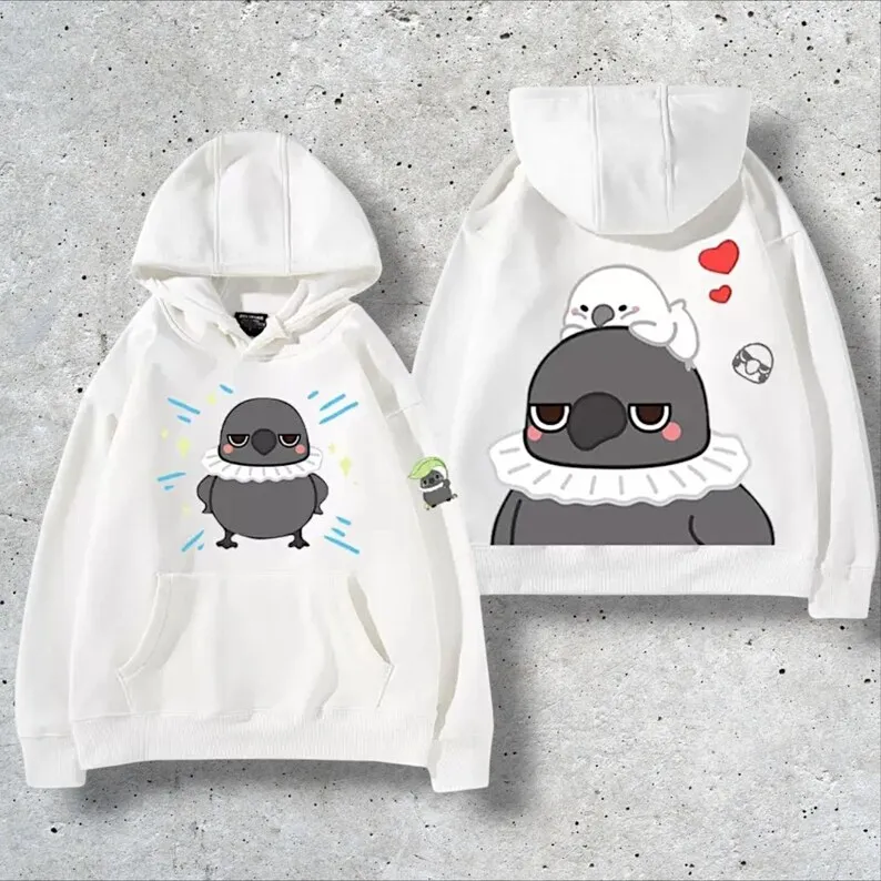 سويت شيرت سيلوس هوديي لوف آند ديب سبيس للجنسين بأكمام طويلة، زي أنمي كاجوال فضفاض مناسب للجنسين، مبطن بالقطن #1