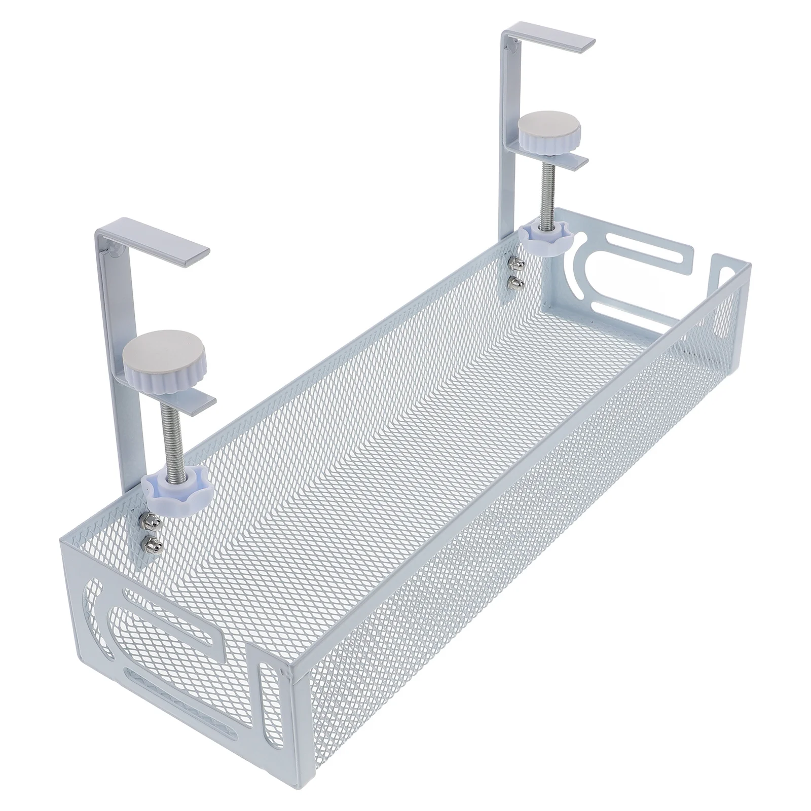 Bandeja de gerenciamento de cabos sob organizador de mesa para carregadores de fios e cabos Design de grade de malha com cabo de mesa de alta capacidade de carga