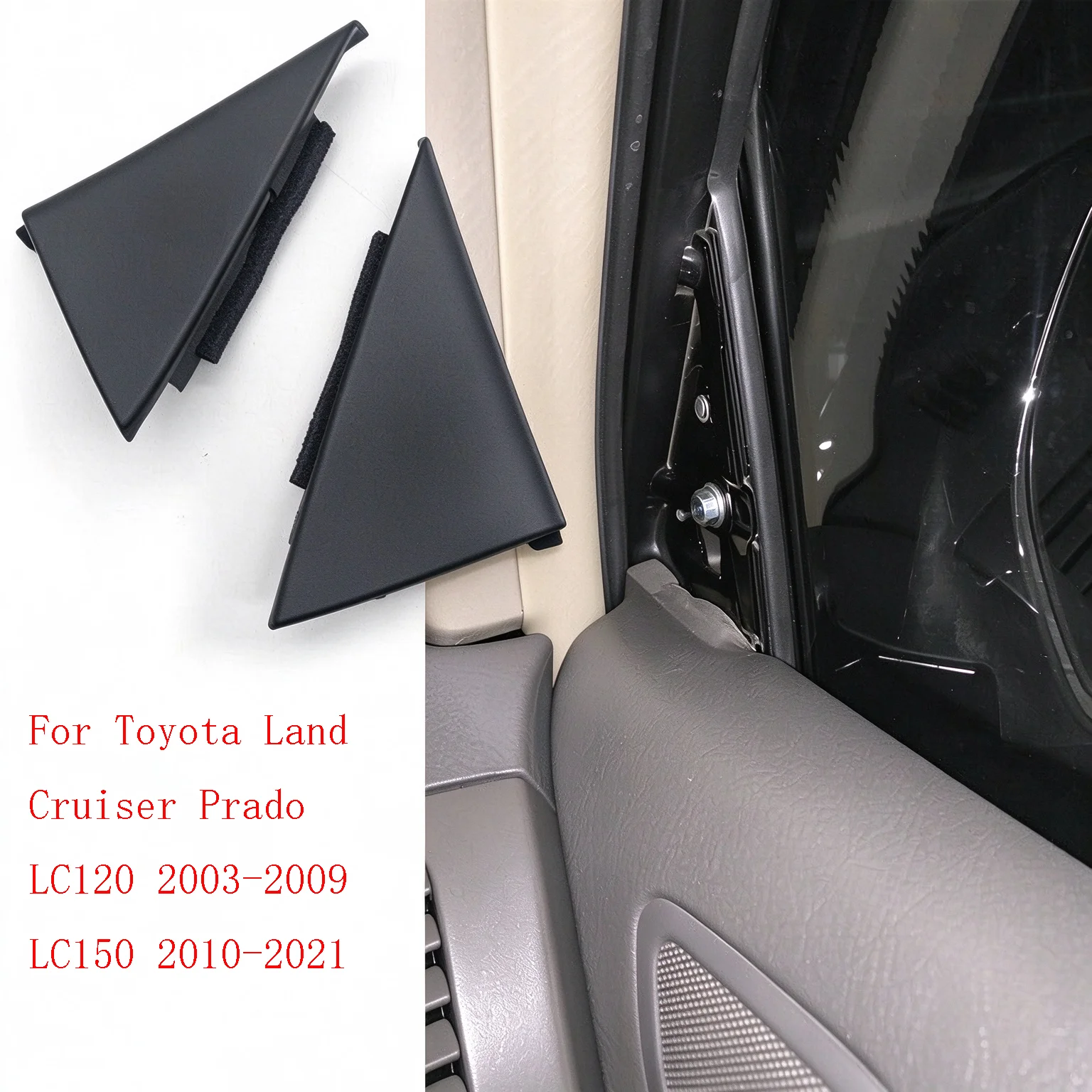 Inner Mirror Triangle Trim Panel For Toyota Land Cruiser Prado LC120 2003-2009 LC150 10-21 Door Rearview Mirror Interior Cover