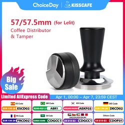 Tamper de café 57mm 57.5mm pressão constante 30 lbs martelo em pó para lelit anna barista espresso macker acessórios ferramenta canto