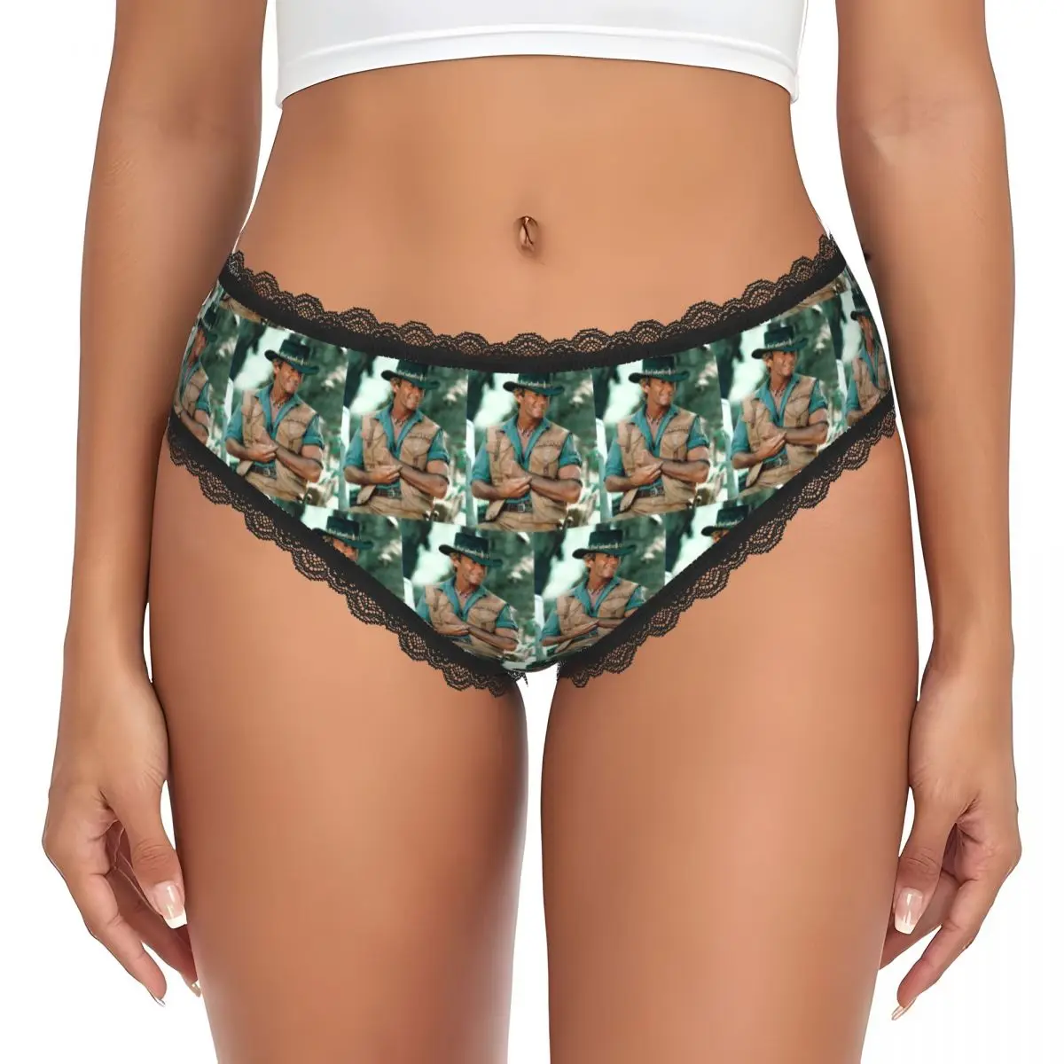 Custom Paul Hogan Crocodile Dundee Panties Briefs Women's Comfort Briefs Underwear Breathable Female Underpants