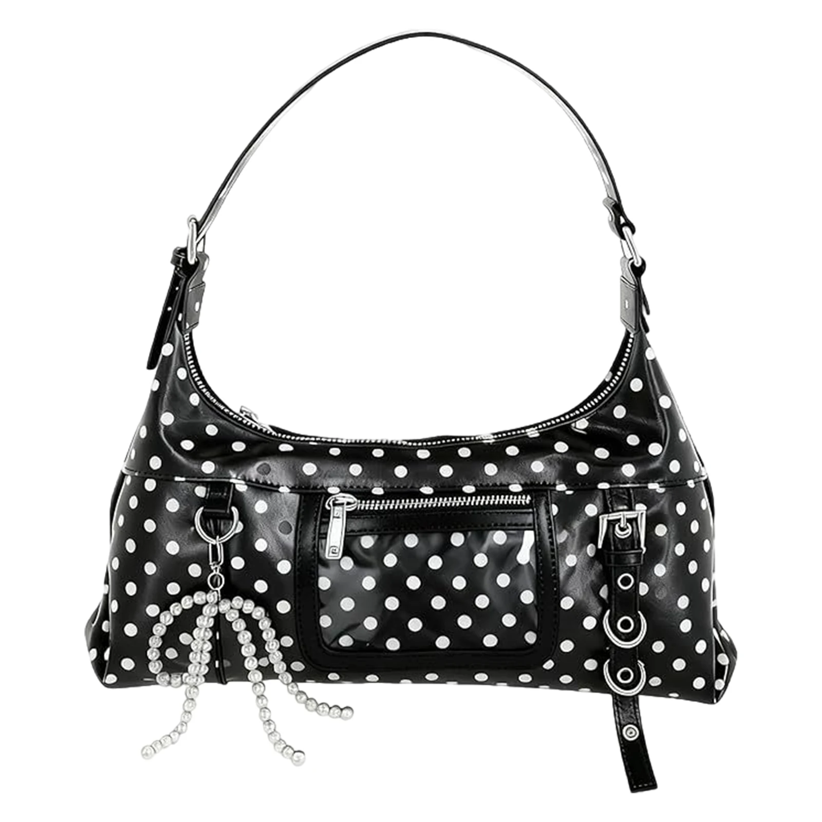 

Сумка на плечо из искусственной кожи в горошек, сумка для подмышек, большая пригородная сумка для женщин, для работы, покупок, путешествий, на каждый день