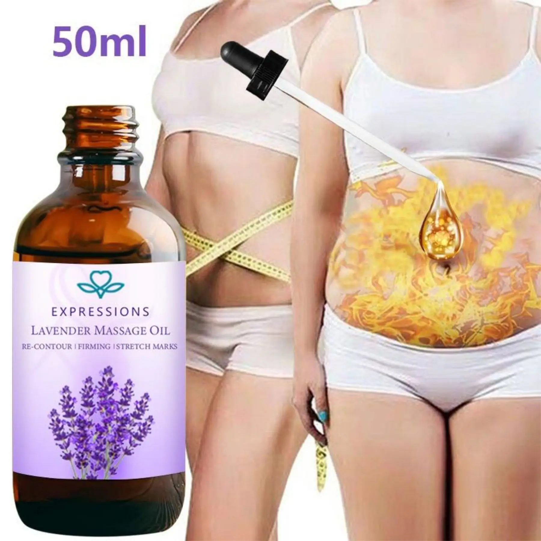 YRFKT Slimming Essential Oils Healthy Lose Weight Heating Dissolve Fat Slimming Essential Oil for Whole Body Improve Skin