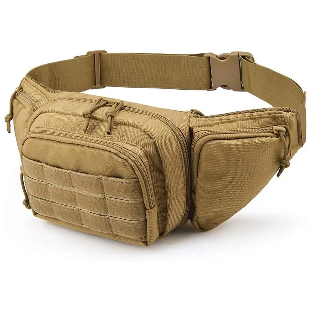 Tático militar Fanny Pack para homens, saco de cinto, sling, nylon bum, motocicleta, ferramenta, peito, quadril, esportes, cavaleiro, acampamento,