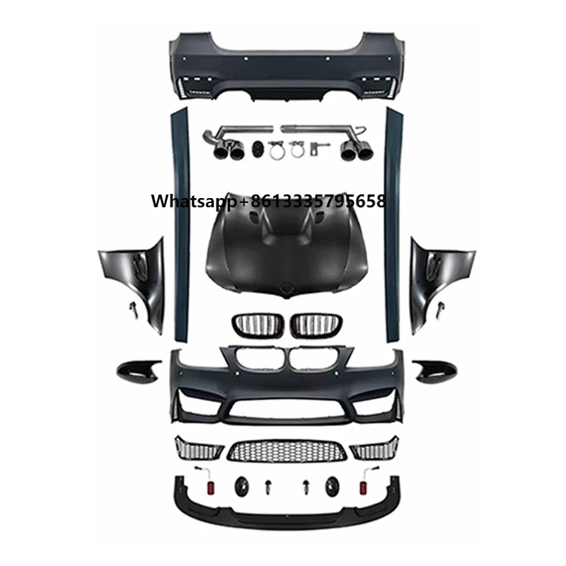 

Bodykit для 3 серии E90 330I 325I 335I 320I Обновление M4 Автомобильные бамперы Крылья Капот двигателя с или без противотуманных фар 09-11