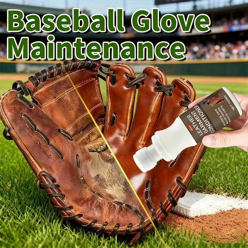 Baseball Glove Leather Care Conditioner Softening Oil Deep Nourishment For Sports Equipment Prevent Dry Crack Restore Shine