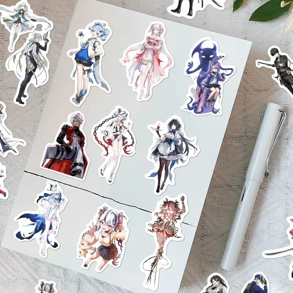 96 ملصقًا توضيحيًا لشخصية ثنائية الأبعاد لـ "Ming Chao" على Instagram، يتميز الفتاة اللطيفة "Phoebe Rinazita Canterera"