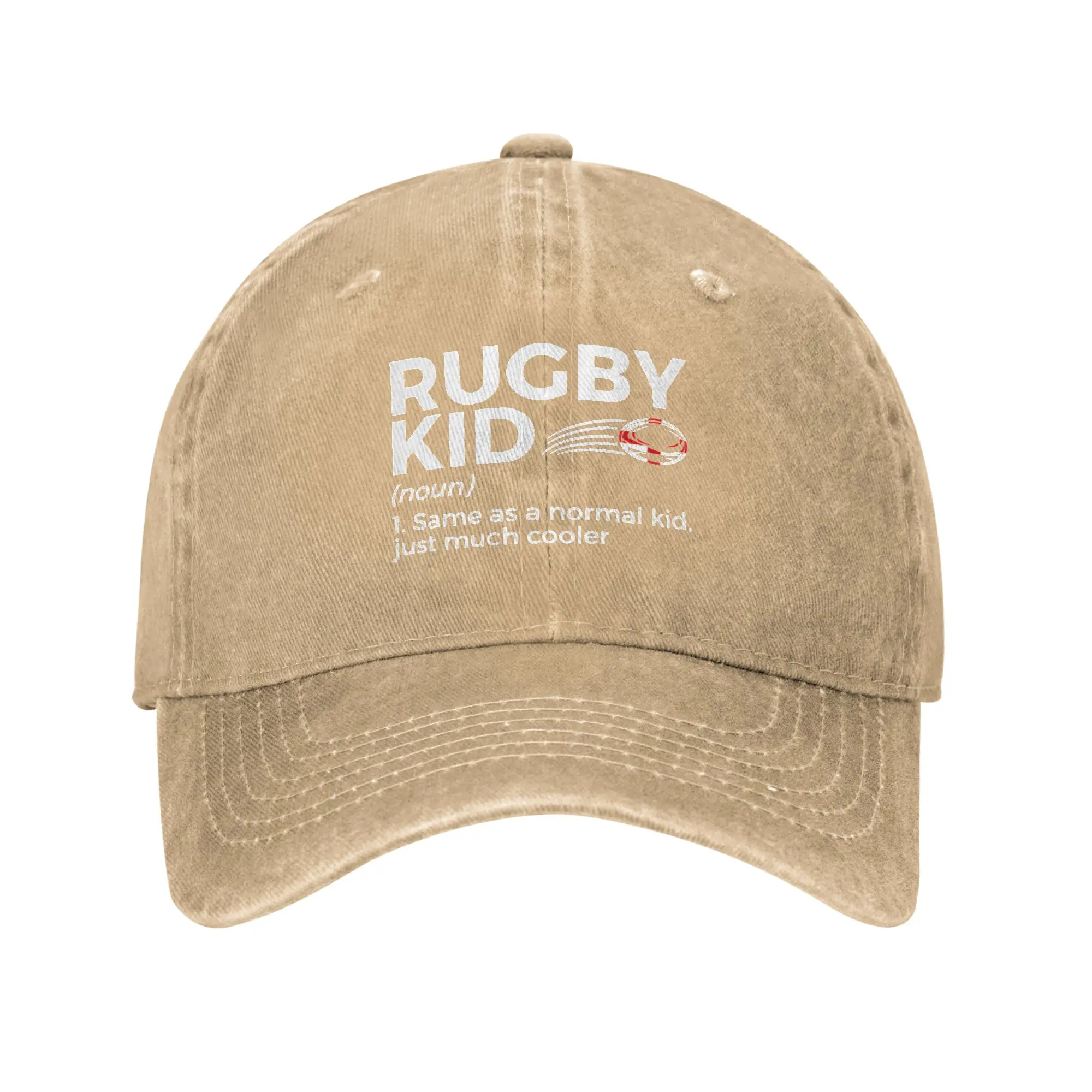 Fashion Rugby Kid Definition England Flag Funny Rugby Player baseball cap  Sweat-Absorbing Band Sports Visors