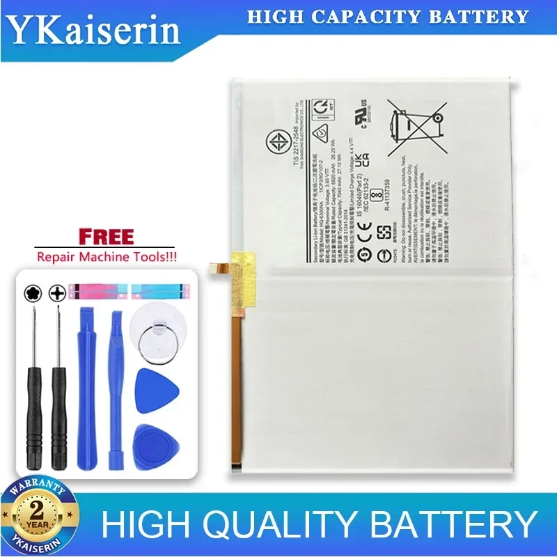 YKaiserin 7040mAh Replacement Battery x200 HQ-6300NA HQ-6300SD HQ-6300NA For Samsung Galaxy Tab A8 10.5 SM-X200 SM-X205