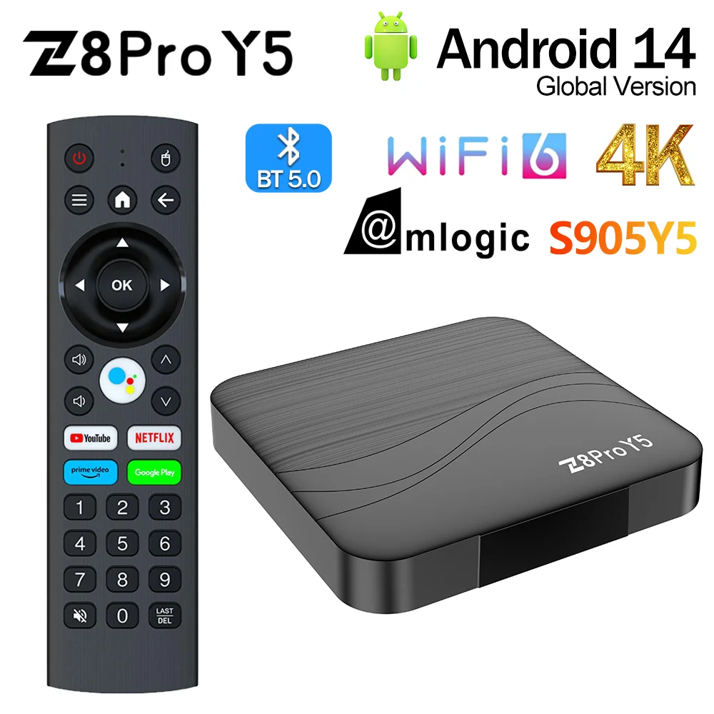 Z8 Pro Y5 Android 14 TV Box