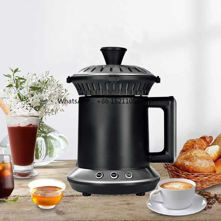 

Machine With LED Light for Home Use One-Touch Control Electric Coffee Bean Roaster